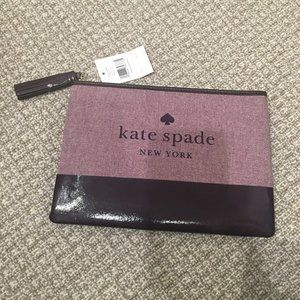 Kate Spade Ash Street Logo Large Tassel Pouch - NWT